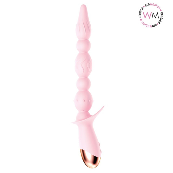 Вибромассажёр 10 режимов вибрации, l рабочей части 180 мм d 30 мм арт. ee-10290_3