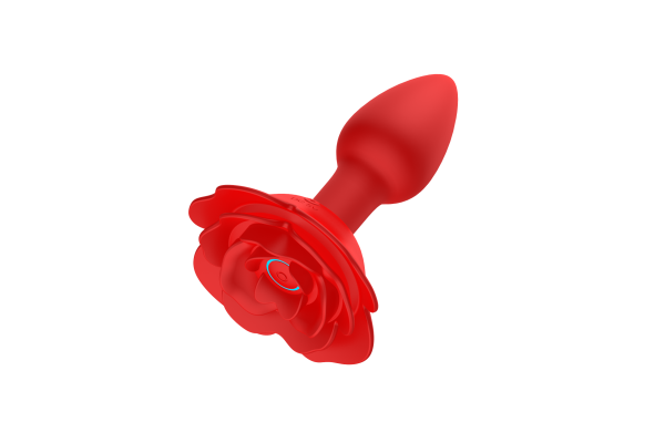 Анальный стимулятор с вибрацией в форме розы SW2033_3