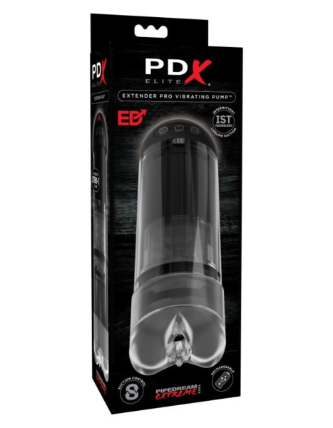 Вакуумная вибропомпа прозрачная PDX ELITE Extender Pro Vibrating Pump_1