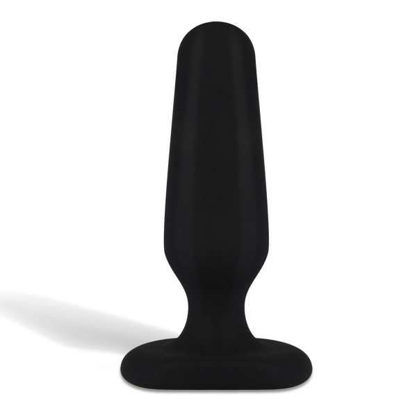 Миниатюрный черный плаг из силикона Seamless Silicone Butt Plug 3in_3