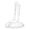 Фаллоимитатор с мошонкой на подставке 7,5 in Rideable Standing Glass Cock With Stability Base_3