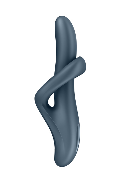 Вибратор и ротатор с функцией нагрева Satisfyer Heat Flex 4, силикон, серый_5