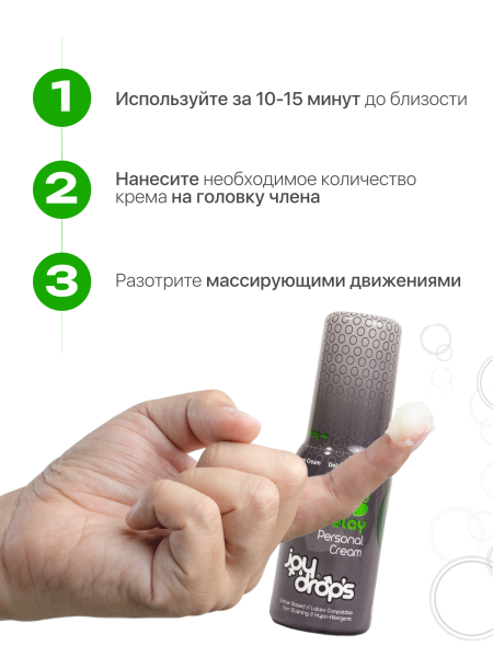 Крем пролонгирующий для мужчин Joydrops Delay, 50 мл_2