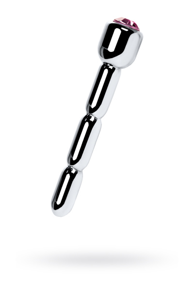 Уретральный плаг Metal by TOYFA средний, металл, серебряный со стразом, 7 см_2