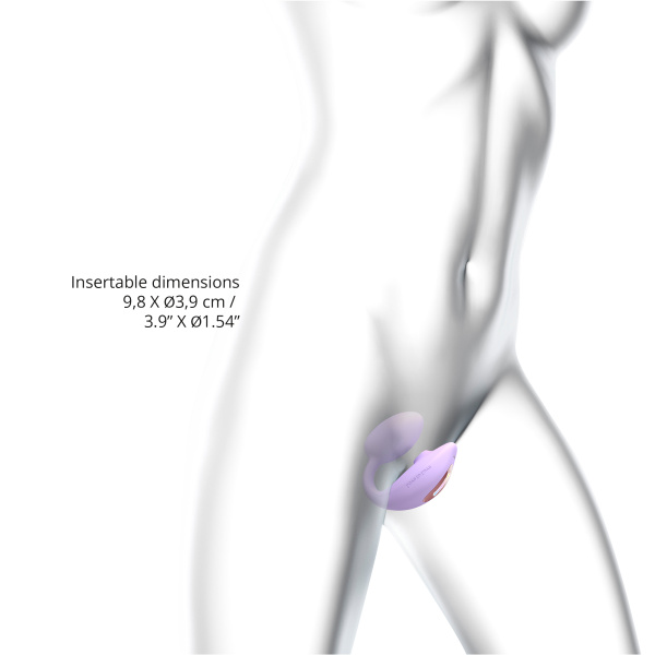 Cтимулятор клитора и зоны G с пультом для пары Love to love WONDERLOVER - VIVA MAUVE_5