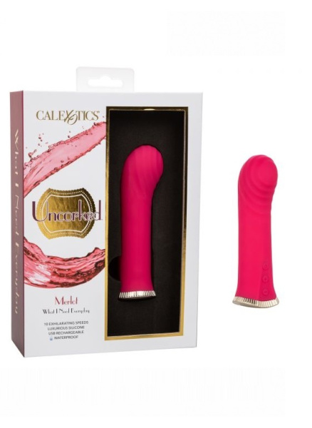 Изысканный мини вибромассажер для стимуляции точки G Uncorked  Merlot_1