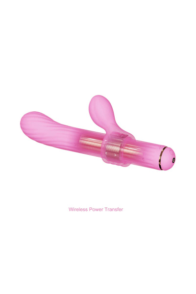 Вибратор со сменными насадками OTOUCH Magic Stick S1 Plus, силикон, розовый, 21,5 см_4