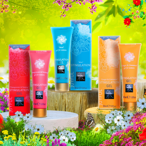 Интимный гель Shiatsu Stimulation Gel Pomegranate & Nutmeg 30 мл_1