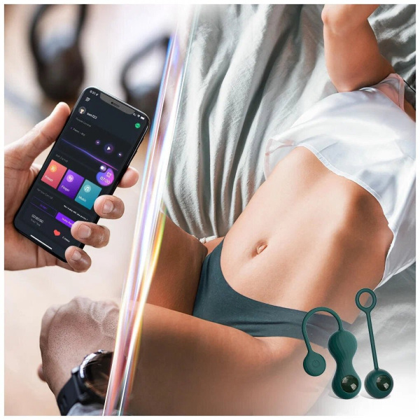 Тренажер Кегеля Magic Motion Crystal Duo темно-зеленый_3