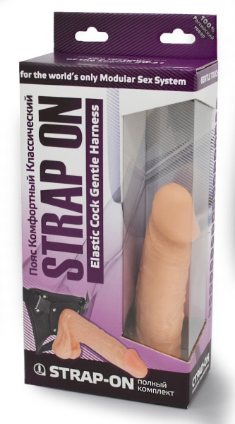 Фаллоимитатор с поясом harness ( strap-on ), l 150 мм d 42 мм арт. 281603_2