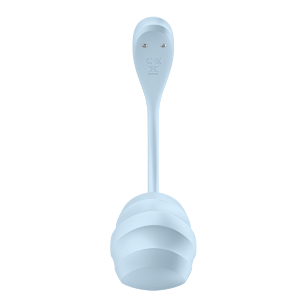 Виброяйцо Satisfyer Smooth Petal, голубой_4