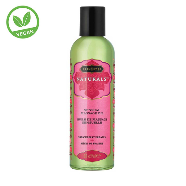 Массажное масло Naturals massage oil Strawberry divine 59 мл_1