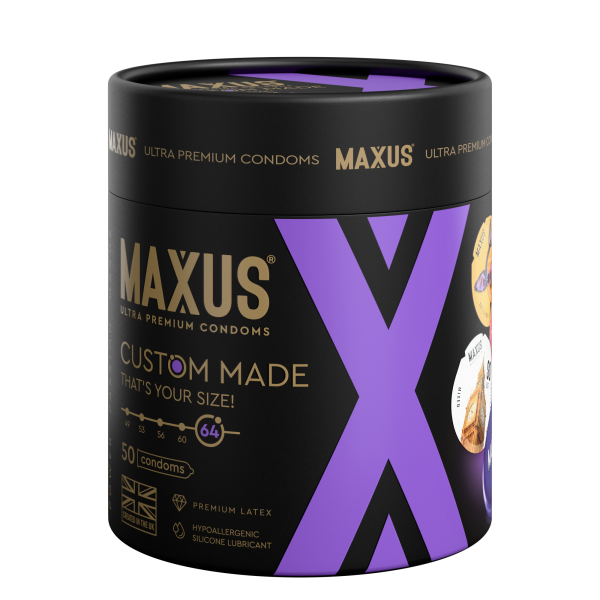 Презервативы MAXUS Custom Made 64 №50 в железном кейсе, увеличенные X-Edition, 50 шт_4