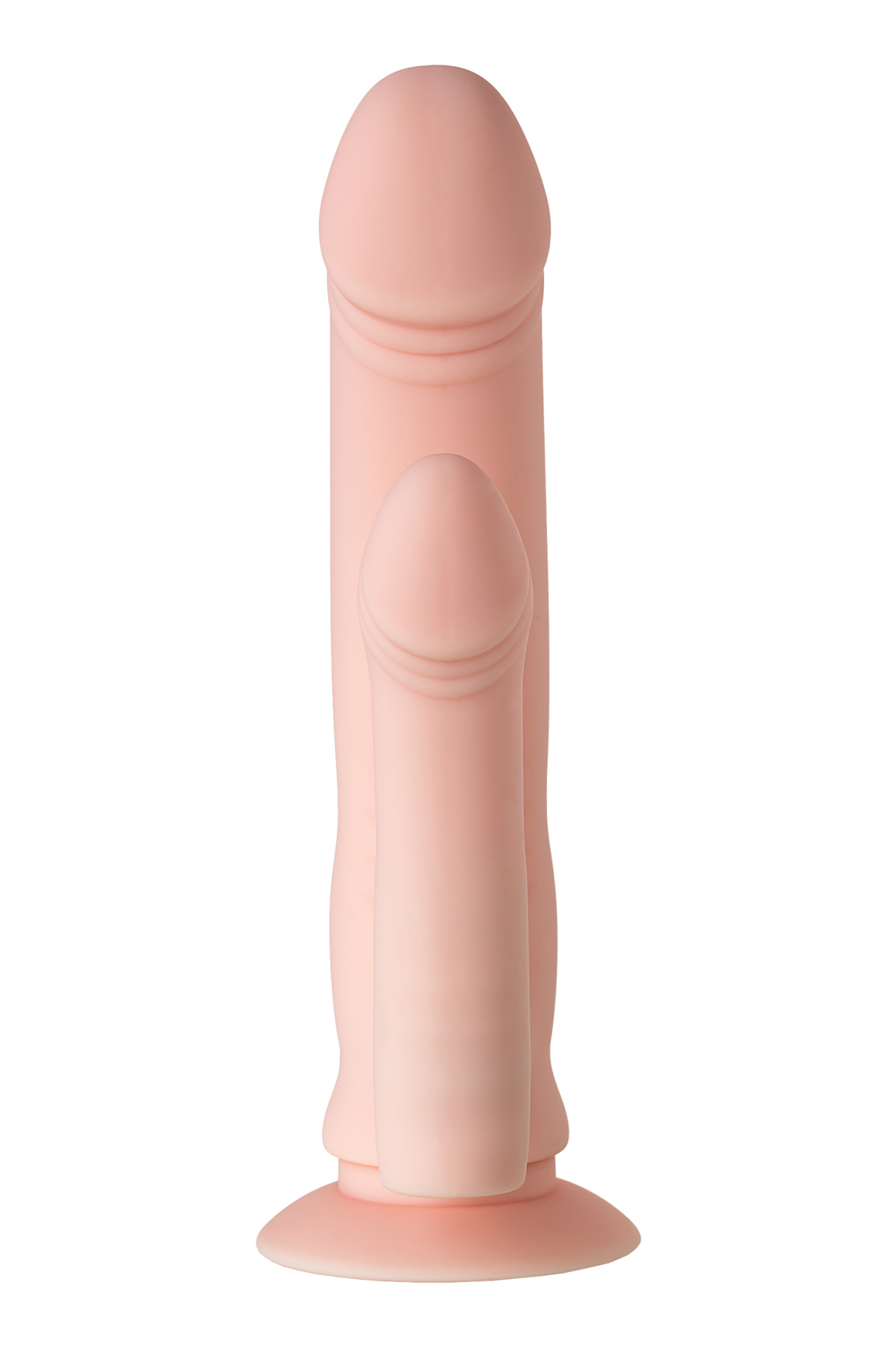 Реалистичный фаллоимитатор A-Toys by TOYFA Twint, силикон, телесный, 19,5 см_5
