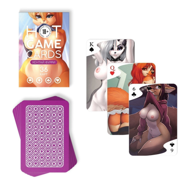 ИГРАЛЬНЫЕ КАРТЫ HOT GAME CARDS ХЕНТАЙ ФУРРИ, 36 карт, 18+, артикул 9826795_3