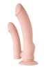 Реалистичный фаллоимитатор A-Toys by TOYFA Twint, силикон, телесный, 19,5 см_4