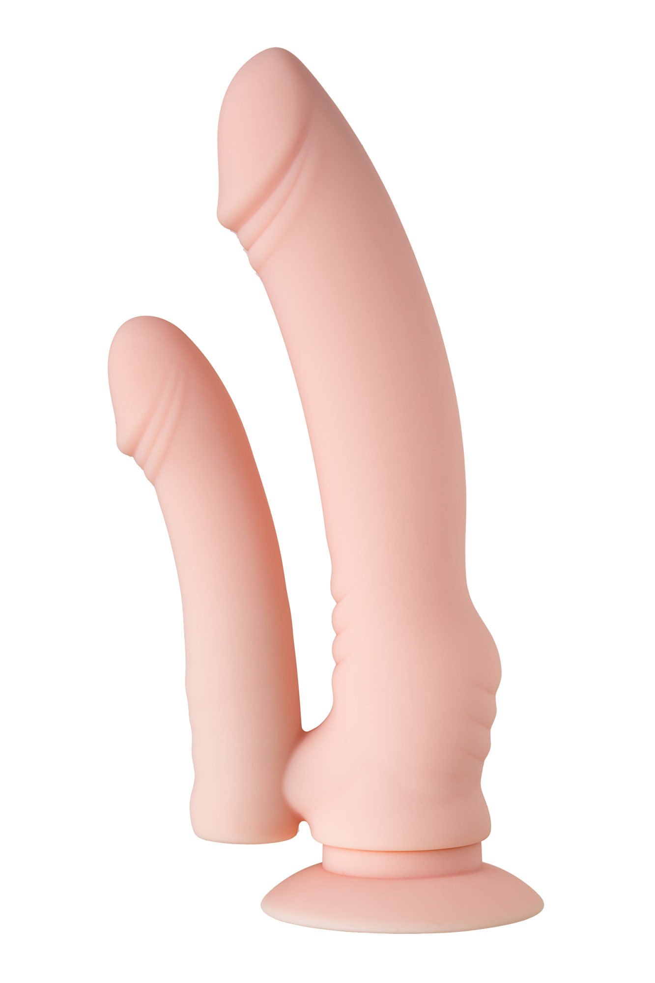 Реалистичный фаллоимитатор A-Toys by TOYFA Twint, силикон, телесный, 19,5 см_4