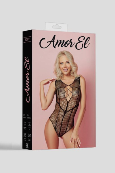 Боди Amor EL с вырезом в виде шнуровки (S/L)_2