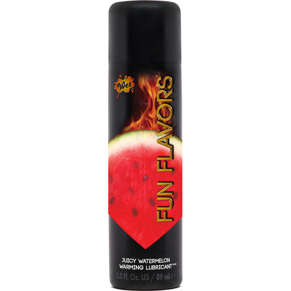 Согревающий лубрикант и лосьон для массажа со вкусом арбуза WET Fun Flavors 89 ml_1