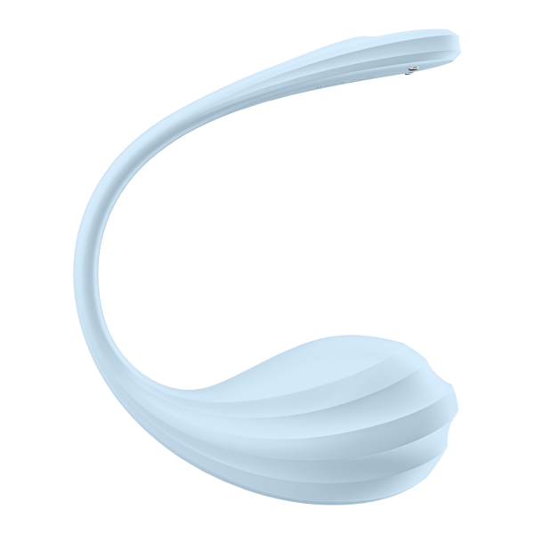 Виброяйцо Satisfyer Smooth Petal, голубой_3