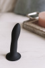 Небольшой дилдо на присоске с двойной плотностью Hitsens S05 Black ADRIEN LASTIC DILDO DUAL DENSITY_2