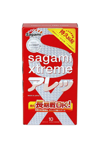 Презервативы Sagami Xtreme Feel Long продлевающие 10 шт._2