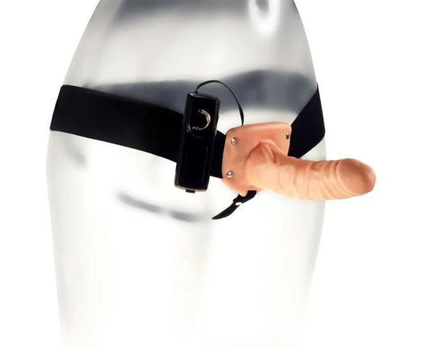 Фаллопротез Me You Us The Extender Hollow Vibrating Strap-On_1