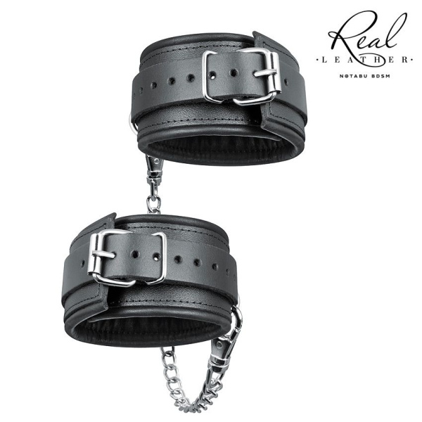 ОКОВЫ кожа, цвет чёрный арт. NTB-80708_2