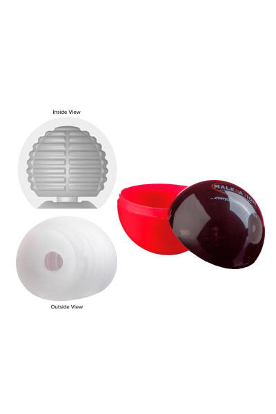 Нереалистичный мастурбатор - шар MALESATION Lucky Ball type 1, TPE, белый_2