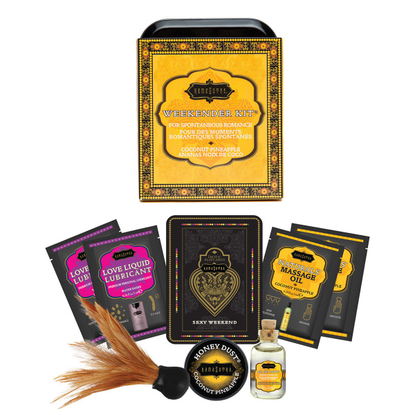 Набор для путешествий и романтических встреч THE Weekender Tin Can Coconut pineapple_2