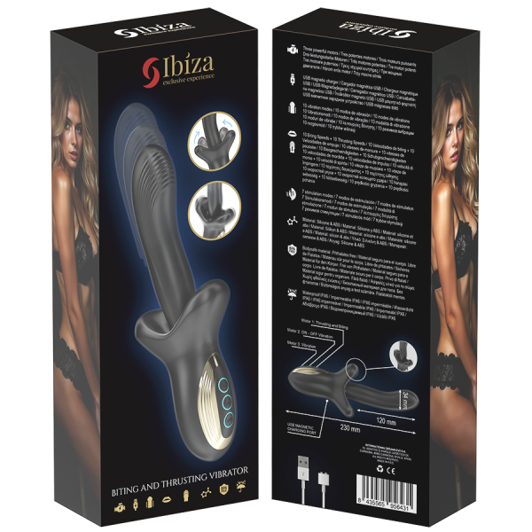 Вибратор с эффектом фрикций и посасывания D-242822_3
