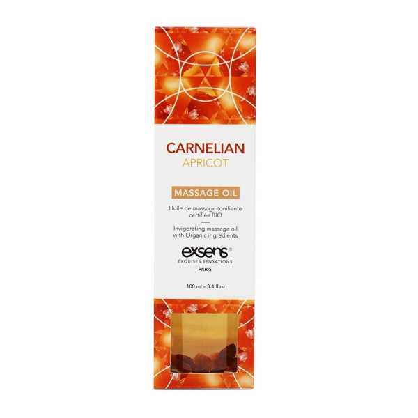 Органическое массажное масло с камнями CARNELIAN APRICOT (Абрикос)_3