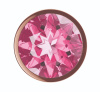 Анальная Пробка Diamond Quartz Shine L Розовое Золото_4