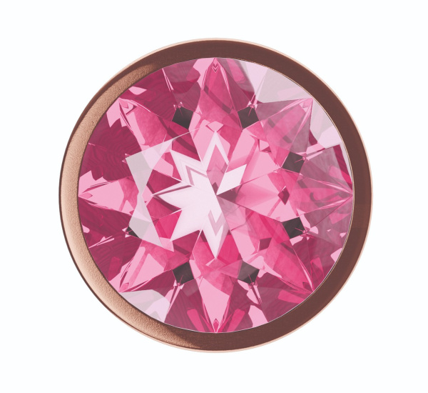 Анальная Пробка Diamond Quartz Shine L Розовое Золото_4