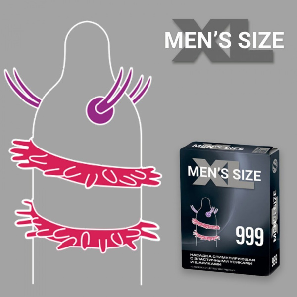 НАСАДКА СТИМУЛИРУЮЩАЯ SITABELLA MEN SIZE 999 арт. 1448_2