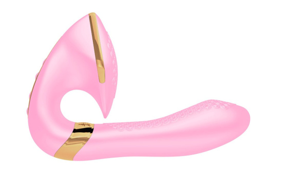 SOYO Вибростимулятор для клитора и зоны G с двумя независимыми моторами, розовый_2