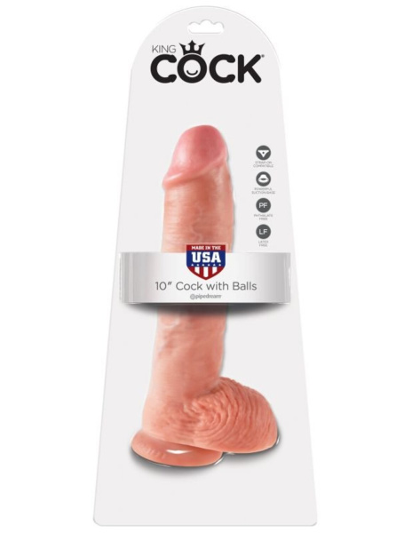 Фаллоимитатор-гигант King Cock 10 Cock with Balls_1