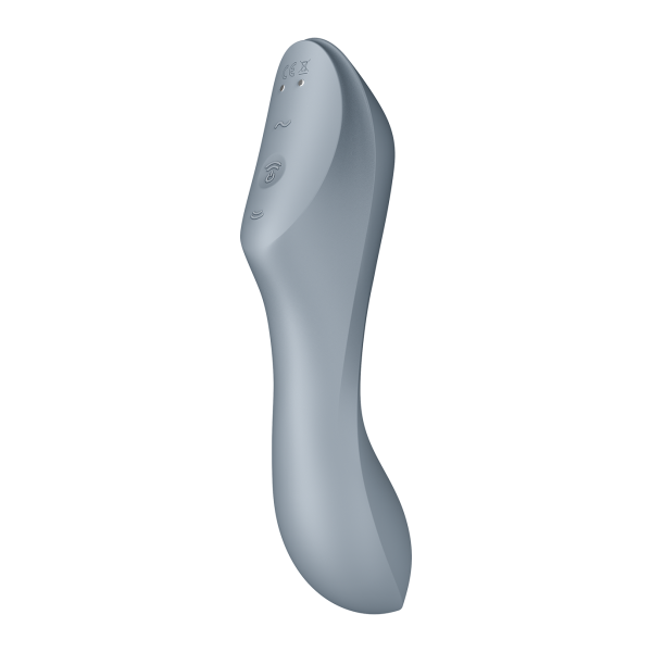 Вакуумно-клиторальный вибромассажер Satisfyer Curvy Trinity 3, серый_5