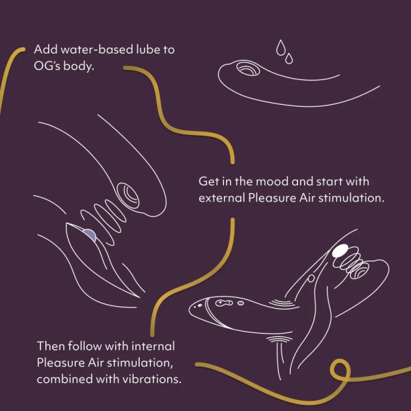Стимулятор G-точки Womanizer OG c технологией Pleasure Air и вибрацией фиолетовый_4