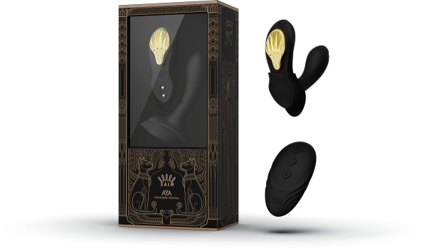 Носимый вибромассажёр с насадкой и пультом AYA, чёрный_2