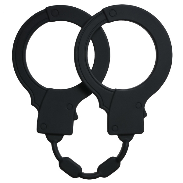 Силиконовые наручники Stretchy Cuffs Black_1