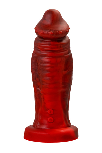 Вибратор Black&Red by TOYFA Monster Saur, силикон, красно-черный, 21.7 см_3