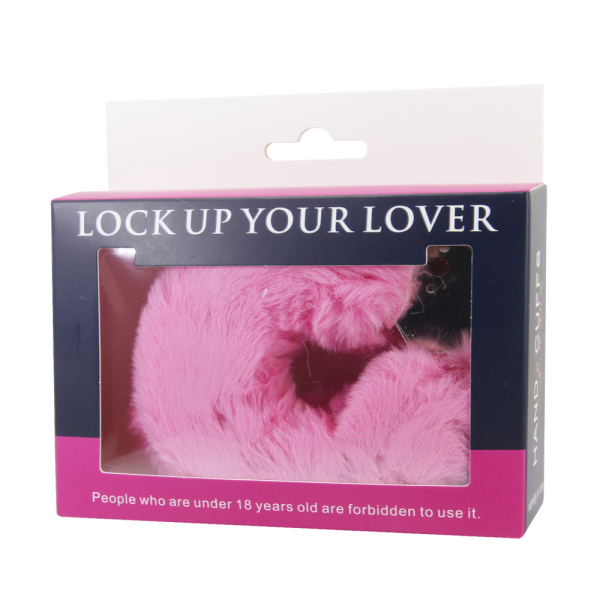 Меховые наручники Love BI-026024 розовые_7