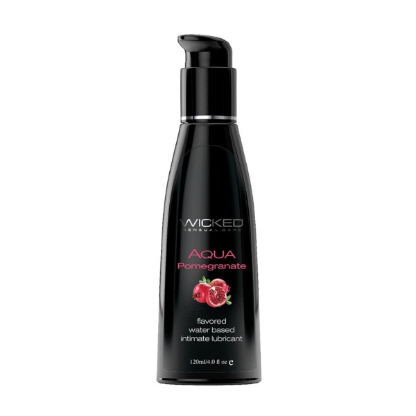 Лубрикант со вкусом граната WICKED AQUA Pomegranate 120 мл_1