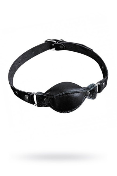 Кожаный кляп, классической вытянутой формы_1