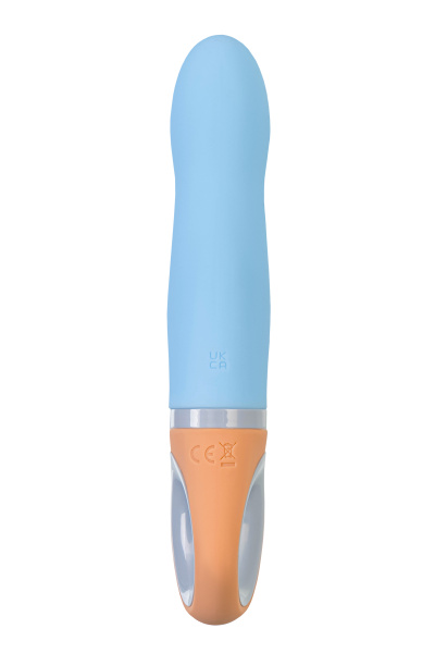 Вибратор Flovetta BLUEBELL, силикон, голубой, 18,5 см_4