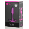 Профессиональная пробка для ношения B-vibe Snug Plug 1 розовый_2