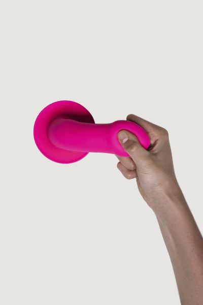 Дилдо на присоске с двойной плотностью HITSENS S02 PINK ADRIEN LASTIC DILDO DUAL DENSITY_2