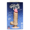 Вибромассажер реалистик 6 с мошонкой на присоске The Realistic® Cock UR3® Vibrating 6” - White_2