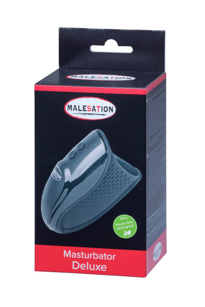Нереалистичный мастурбатор MALESATION Deluxe, силикон, черный, 12,5 см_4